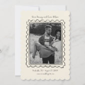 Postzegel Handgetekende Save The Date Kaart (Voorkant)