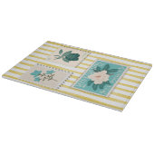  postzegel Keuken Print | Retroblauw Snijplank (Hoek)