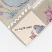 Postzegel Kwekerij print Babydeken Fleece Deken (Hoek)