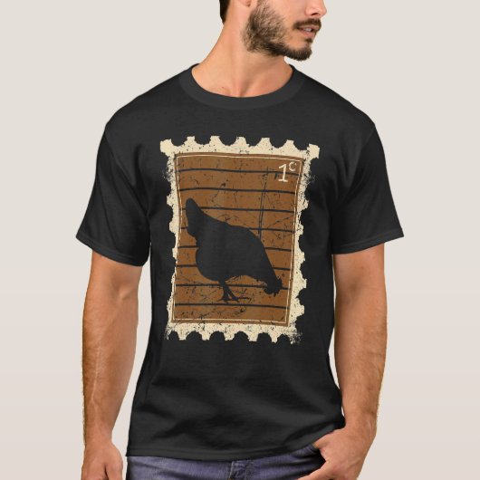 Postzegel Met Een Kip T-shirt (Voorkant)