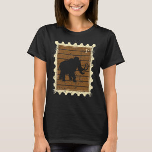 Postzegel Met Een Mammoet T-shirt
