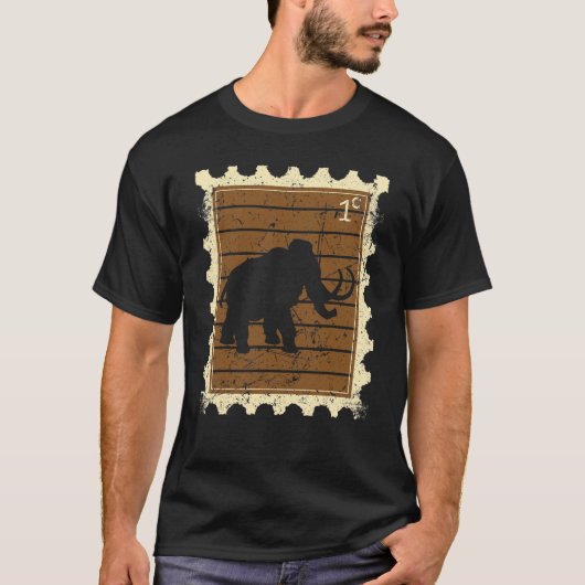 Postzegel Met Een Mammoet T-shirt (Voorkant)