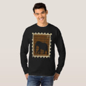 Postzegel Met Een Olifant T-shirt (Voorkant volledig)