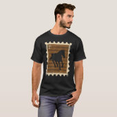 Postzegel Met Een Paard 3 T-shirt (Voorkant volledig)