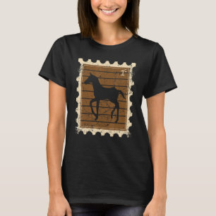 Postzegel Met Een Veulen T-shirt