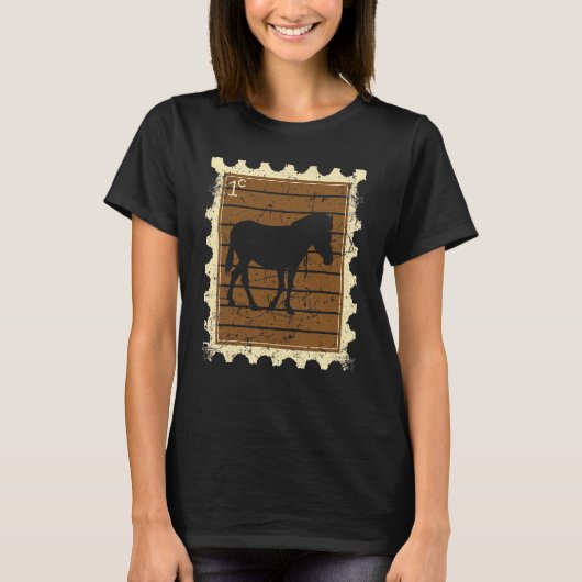 Postzegel Met Een Zebra T-shirt (Voorkant)