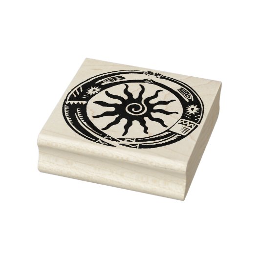 Postzegel met ontwerp voor Native American Fertili Rubberstempel (Stempel)