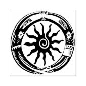 Postzegel met ontwerp voor Native American Fertili Rubberstempel (Afrduk)