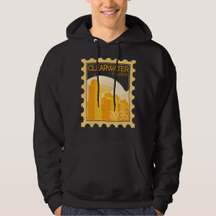Postzegel met zonsondergang in Clearwater Hoodie