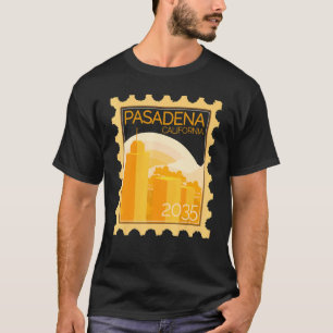 Postzegel met zonsondergang in Pasadena 1 T-shirt