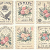 postzegel-stijl stickers voor invitant (Voorkant)