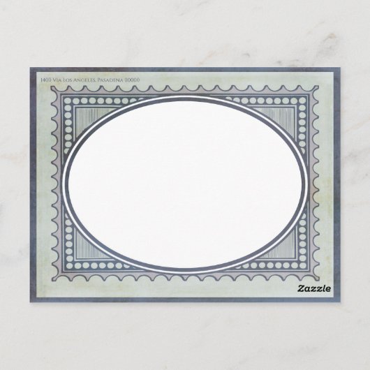 postzegel trouwdag uitnodiging (Achterkant)