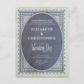 postzegel trouwdag uitnodiging (Voorkant)