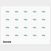 Postzegel Vierkante Sticker (Vel)
