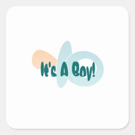 Postzegel Vierkante Sticker