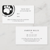 Postzegel voor kaartgroepage voor benoeming visitekaartje (Voorkant / Achterkant)