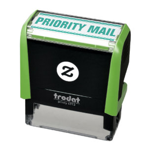 POSTZEGEL ZELF-INKT STEMPEL KANTOOR PRIORITEIT MAI