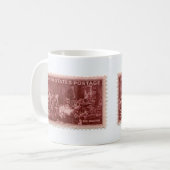 postzegelbeker koffiemok (Voorkant links)