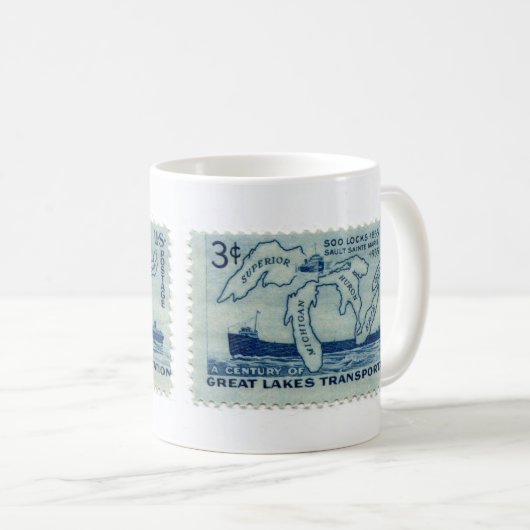  postzegelbeker koffiemok (Voorkant rechts)