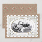 postzegelfotokaart feestdagenkaart (Voorkant / Achterkant)