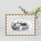 postzegelfotokaart feestdagenkaart (Staand voorkant)