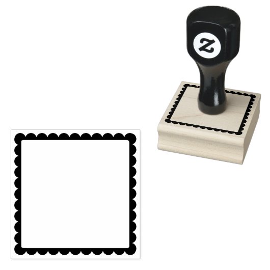 Postzegelgrens Rubberstempel (Gestempeld)