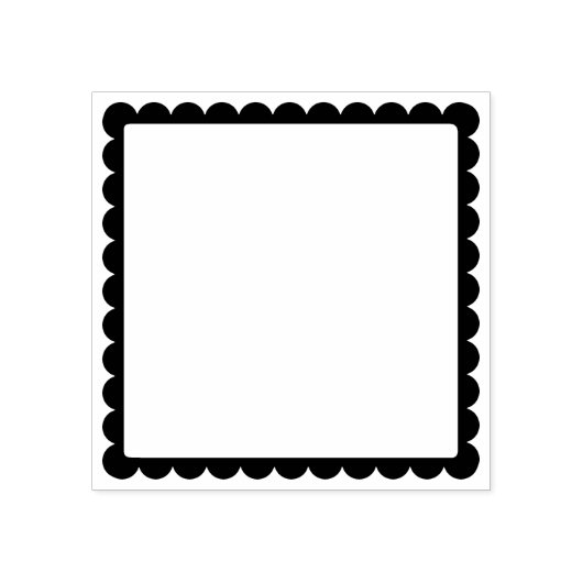 Postzegelgrens Rubberstempel (Afrduk)