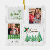  postzegels 2 serie Foto Keramisch Ornament (Voorkant)