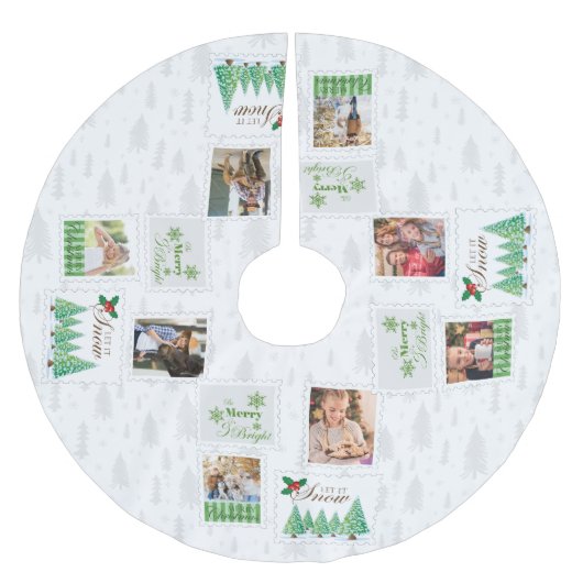 postzegels 8 familiefoto's kerstboom rok (Voorkant)