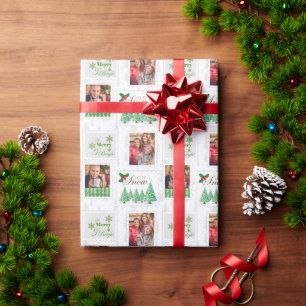 Postzegels Aangepaste foto Cadeaupapier