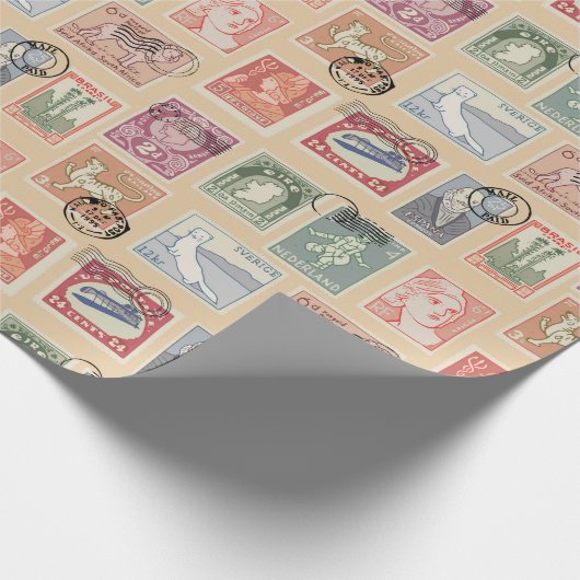 Postzegels Cadeaupapier (Hoek)