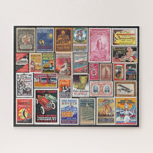 POSTZEGELS! COLLAGE LEGPUZZEL (Horizontaal)