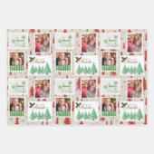 Postzegels Foto's Gepersonaliseerde Set van 3 Inpakpapier Vel (Voorkant)