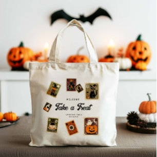  postzegels Halloween Tote Bag