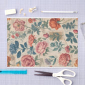 postzegels met bloemmotieven tissuepapier (Craft)