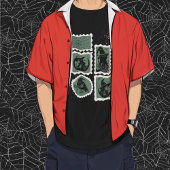 Postzegels met Halloween-symbolen T-shirt