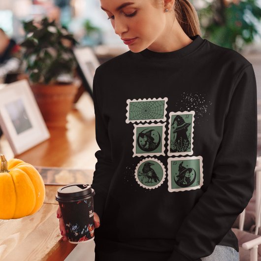 Postzegels met Halloween-symbolen Trui