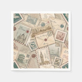  postzegels servetten (Voorkant)