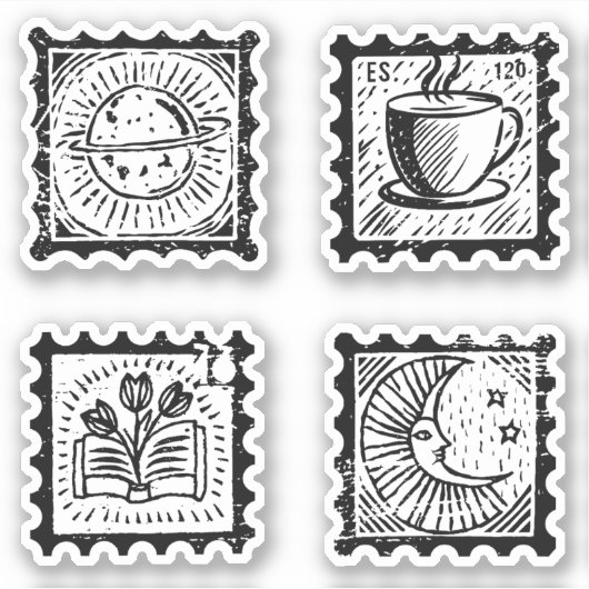 postzegels sticker (Voorkant)