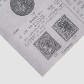 postzegels tissuepapier (Detail)