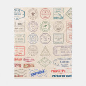 postzegels uit landen fleece deken (Voorkant)