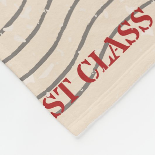 postzegels uit landen fleece deken (Hoek)