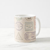   postzegels uit landen koffiemok (Voorkant rechts)