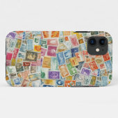 Postzegels Waterverf Case-Mate iPhone Case (Achterkant (horizontaal))