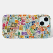 Postzegels Waterverf Case-Mate iPhone Case (Achterkant (horizontaal))
