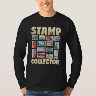 Postzegelverzamelaar Franked Letters Post Kantoor T-shirt