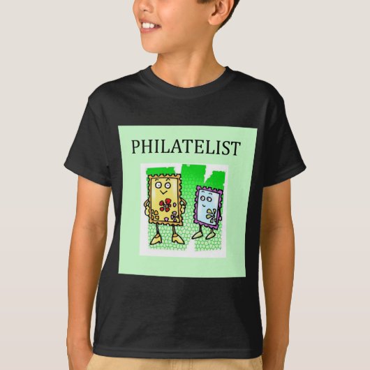 postzegelverzamelaar t-shirt (Voorkant)
