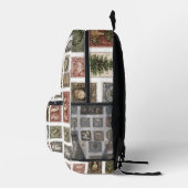 postzegelzak bedrukte rugzak (Rechts)