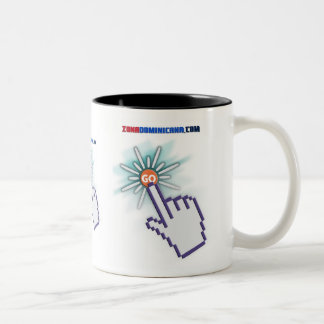 Posuelo Blanco Tweekleurige Koffiemok