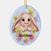 Posy Bunny Konijn Keramisch Ornament (Rechts)